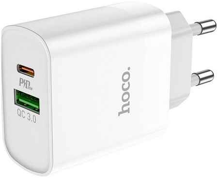 Сетевое зарядное устройство Hoco C80A Rapido 20 Вт, USB, USB type-C, Quick Charge, PD, 3.1А
