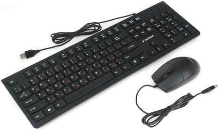 Клавиатура + мышь Gembird KBS-9050, USB, черный 970525411