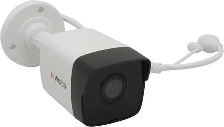 IP-камера HiWatch Value DS-I200(D) 2.8мм, уличная, корпусная, 2Мпикс, CMOS, до 1920x1080, до 30кадров/с, ИК подсветка 30м, POE, -40 °C/+60 °C, белый/черный (DS-I200 (D) (2.8 MM)) 970526852