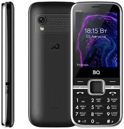 Мобильный телефон BQ 2800L Art 4G, 2.8″ 320x240, 48Mb RAM, 256Mb, 3G/4G, BT, 1xCam, 2-Sim, 1800 мА?ч, USB Type-C, черный 970535899