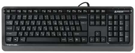 Клавиатура проводная A4Tech Fstyler FKS10, мембранная, USB, черный/серый (FKS10 GREY) 970536576