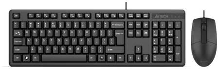 Клавиатура + мышь A4Tech KK-3330S, USB, черный (KK-3330S USB (BLACK)) 970536599