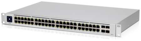 Коммутатор Ubiquiti USW-48-POE-EU, управляемый, кол-во портов: 48x1 Гбит/с, кол-во SFP/uplink: SFP 4x1 Гбит/с, установка в стойку, PoE: 32x32Вт (макс. 195Вт) (USW-48-POE-EU) 970540655