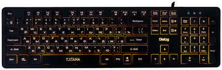 Клавиатура проводная Dialog KK-ML17U, мембранная, подсветка, USB, черный (KK-ML17U BLACK) 970564784