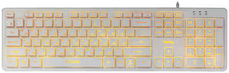 Клавиатура проводная Dialog KK-ML17U, мембранная, подсветка, USB, белый (KK-ML17U WHITE) 970564788