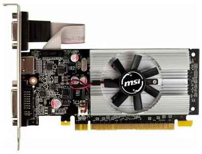 Видеокарта MSI NVIDIA GeForce GT 210, 1Gb DDR3, 64 бит, PCI-E, VGA, DVI, HDMI, Retail (N210-1GD3/LP) 970572701