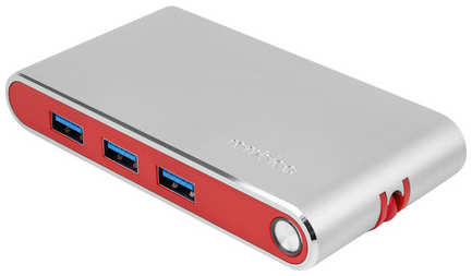 Концентратор Rombica Type-C Hermes, 3xUSB 3.0, 1xUSB-C, + Ethernet RJ45/HDMI (TC-00253)