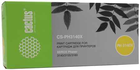 Картридж лазерный Cactus CS-PH3140X (108R00909), 2500 страниц, совместимый, для Xerox Phaser 3140/3155, 3160