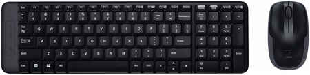 Клавиатура + мышь Logitech Wireless Combo MK220 Black USB, беспроводная, USB, черный 970626043