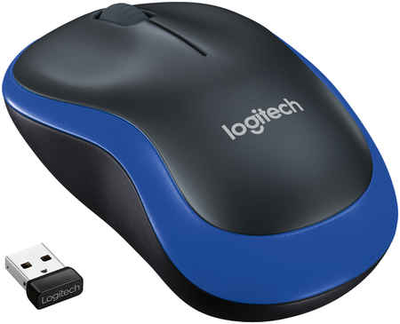 Мышь беспроводная Logitech M185, 1000dpi, оптическая светодиодная, Wireless, USB, (910-002239) Wireless Mouse M185 -Black USB
