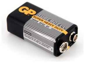 Батарея GP SuperCell, Крона 6F22, 9V, 1шт 970638499
