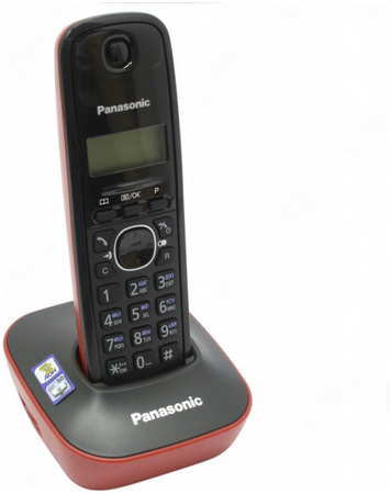 Радиотелефон Panasonic KX-TG1611, DECT, АОН, красный (KX-TG1611RUR) 970673668