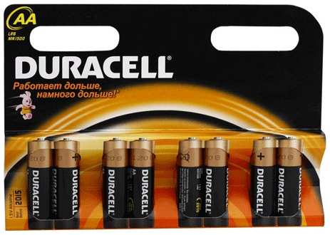 Батарея Duracell Basic LR6-8BL, AA, 1.5V 8шт 970684326
