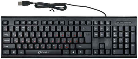 Клавиатура проводная Oklick 120M, мембранная, USB