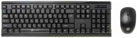 Клавиатура + мышь Oklick 230 M Wireless Keyboard & Optical Mouse Black USB, беспроводная, USB, черный 970694679