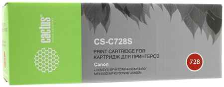 Картридж лазерный Cactus CS-C728S (728), черный, 2100 страниц, совместимый для Canon i-SENSYS MF-4410 / 4430 / 4450 / 4550 / 4570 / 4580 970696657