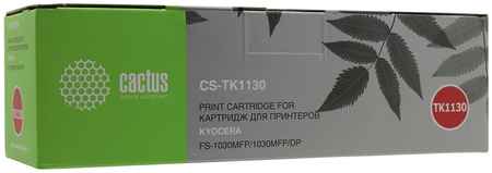 Картридж лазерный Cactus CS-TK1130 (TK-1130), 3000 страниц, совместимый, для Kyocera FS-1030MFP, FS-1030MFP/DP, FS-1130MFP, ECOSYS M2030dn PN, ECOSYS M2030dn, ECOSYS M2530dn