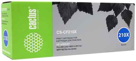 Картридж лазерный Cactus CS-CF210X (CF210X), черный, 2400 страниц, совместимый, для LJP 200 color MFP M276n / MFP M276nw / M251n / M251nw 970732629