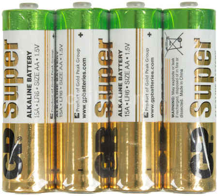 Батарея GP 15ARS-2SB4 LR6, AA, 1.5V 4шт 970782334