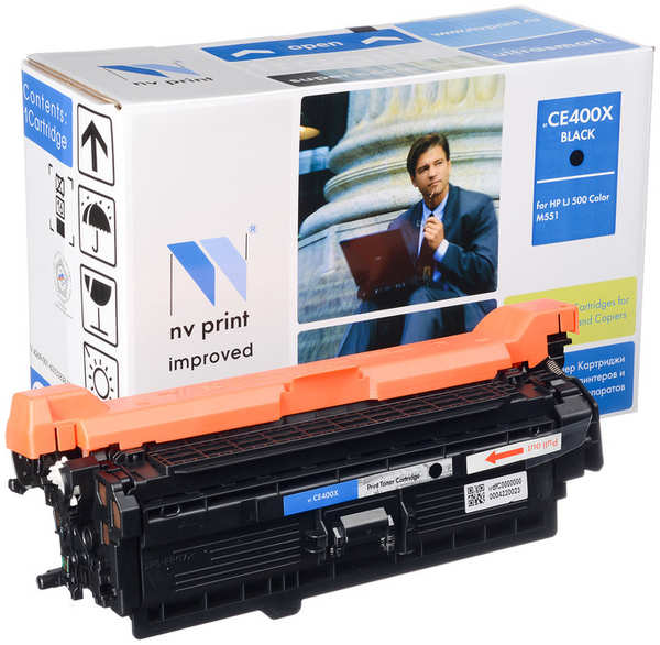 Картридж лазерный NV Print NV-CE400XBk (507X), 11000 страниц, совместимый, для CLJE 500 M575 / M551 / 570