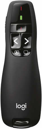 Презентер беспроводная Logitech Wireless Presenter R400, оптическая лазерная, USB, черный (910-001356) 970807188