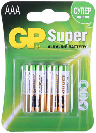 Батарея GP 24A-BC4, AAA, 1.5V 4шт 970814061