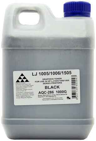 Тонер AQC AQC-286, канистра 1 кг, черный, совместимый для HP LJ 1005 / 1006 / 1505 970825487