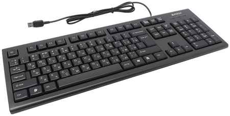 Клавиатура проводная A4Tech KR-85 Black, мембранная, USB, черный 970833536