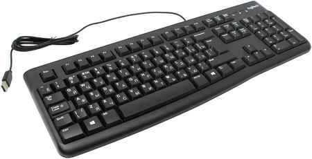 Клавиатура проводная Logitech K120, мембранная, USB, (920-002522/920-002583)