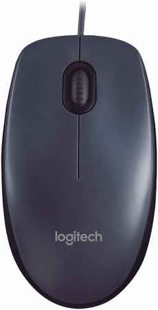 Мышь проводная Logitech M90, 1000dpi, оптическая светодиодная, USB, черный (910-001793/910-001794/910-001795/910-001970) 970838769