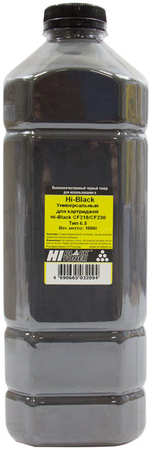 Тонер Hi-Black Тип 6.5, бутыль 1 кг, черный, совместимый для LJ Pro M104a/104w/132a/132fn/132fw/132nw/203/227, Ultra M106/134, универсальный (4010715509263) 9708402030