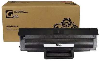 Картридж лазерный GalaPrint GP-W1106A (№106A/W1106A), черный, 1000 страниц, совместимый для LaserJet 107a/107w/135w/135a/137fnw выпущенных после 01.11.2021 9708402674