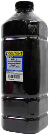 Тонер Content Тип 2.5, бутыль 1 кг, совместимый для LJ 1010/1200/1160/4000/5000, универсальный (V0038312)