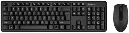 Клавиатура + мышь A4Tech 3330N, беспроводная, USB, черный (3330N) 9708419948