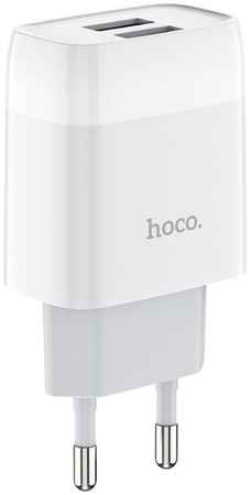 Сетевое зарядное устройство Hoco Glorious C73A 10W, 2xUSB, 2.4A, белый (12912) 9708461127