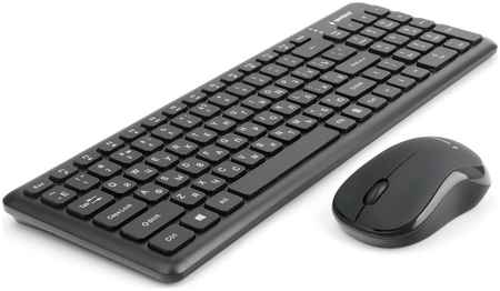 Клавиатура + мышь Gembird KBS-9200, беспроводная, USB, черный (KBS-9200) 9708471628