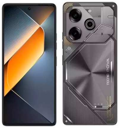 Смартфон Tecno POVA 6 PRO 5G, 6.8″ 2436x1080 AMOLED, MediaTek Dimensity 6080, 12Gb RAM, 256Gb, 3G/4G/5G, NFC, Wi-Fi, BT, 2xCam, 2-Sim, 6000 мА?ч, USB Type-C, Android 14, серый 9708601602