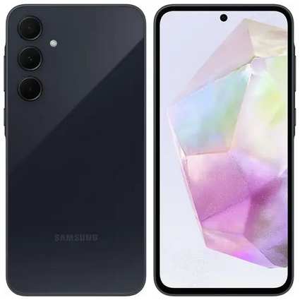 Смартфон Samsung Galaxy A35 5G, 6.6″ 1080x2340 Super AMOLED, Samsung Exynos 1380, 8Gb RAM, 128Gb, 3G/4G/5G, NFC, Wi-Fi, BT, 3xCam, 2-Sim, 5000 мА?ч, USB Type-C, Android 14, (SM-A356EZKDSKZ)