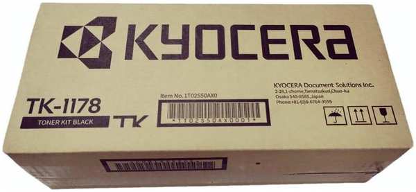 Картридж лазерный Kyocera TK-1178/1T02S50AX0, 7200 страниц, оригинальный для Kyocera 2040dn Азиатской версии! (с партномером 1102S33AX0) с чипом