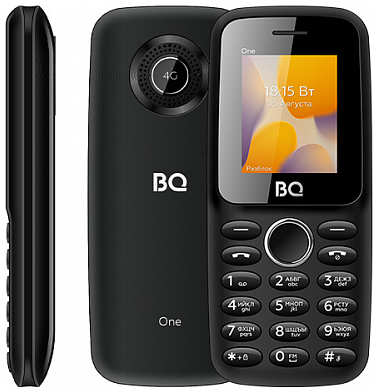 Мобильный телефон BQ 1800L One, 1.77″ 160x128 QVGA, 3G/4G, BT, 2-Sim, 950 мА·ч, USB Type-C, черный 9708613462
