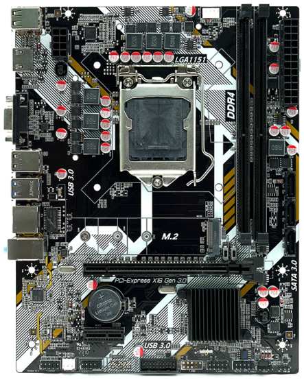 Материнская плата AFOX IB250-MA6-V4, Socket1151, Intel B250, 2xDDR4, PCI-Ex16, 3SATA3, 5.1-ch, GLAN, 2 USB 3.0, VGA, HDMI, mATX, Retail