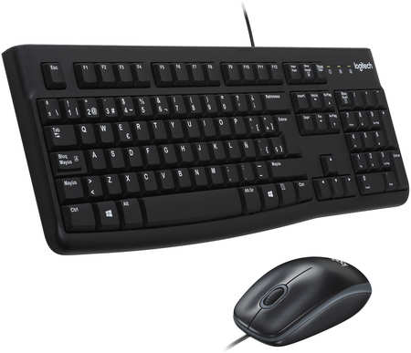 Клавиатура + мышь Logitech Desktop MK120, USB, черный (920-002589) Английская раскладка!!! 9708641827