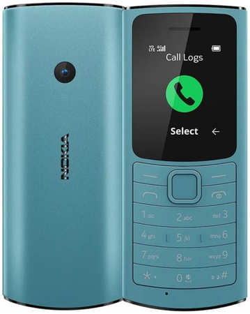 Мобильный телефон Nokia 110 4G TA-1543 DS, 1.8″ 320x240 TFT, 3G/4G, 1xCam, 2-Sim, 1.02 А·ч, micro-USB, Series 30+, синий (1GF018MPE1C01) 9708644573