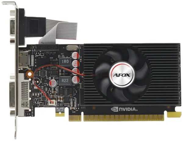 Видеокарта AFOX NVIDIA GeForce GT 240 LP, 1Gb DDR3, 128 бит, PCI-E, VGA, DVI, HDMI, Retail (AF240-1024D3L2-V2)