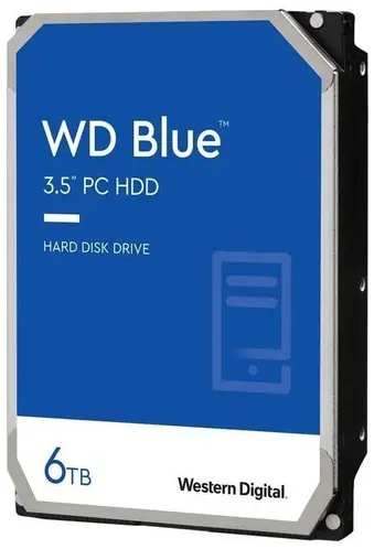Жесткий диск (HDD) Western Digital 6Tb WD Blue, 3.5″, 5400rpm, 256Mb, SATA3 (WD60EZAX) 9708674680