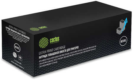 Набор картриджей лазерный Cactus CS-CF283XL-MPS-2 (83X/CF283X), 3000 страниц, 2 шт., совместимый для LJ Pro M225dn/M201/M202