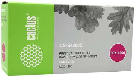 Набор картриджей лазерный Cactus CS-S4200S-4 (MLT-S4200S), 3000 страниц, 4 шт., совместимый для Samsung SCX-4200