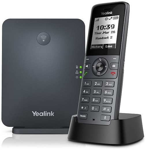 VoIP-телефон Yealink W71P , 10 SIP-аккаунтов, монохромный дисплей, DECT, PoE, (W71P)