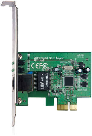 Сетевая карта TP-LINK TG-3468, 1xRJ-45, 10/100/1000 Мбит/сек, PCI-E