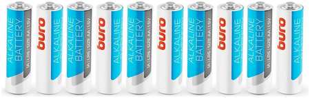 Батарея Buro Alkaline, AA (LR6), 1.5V, 10шт